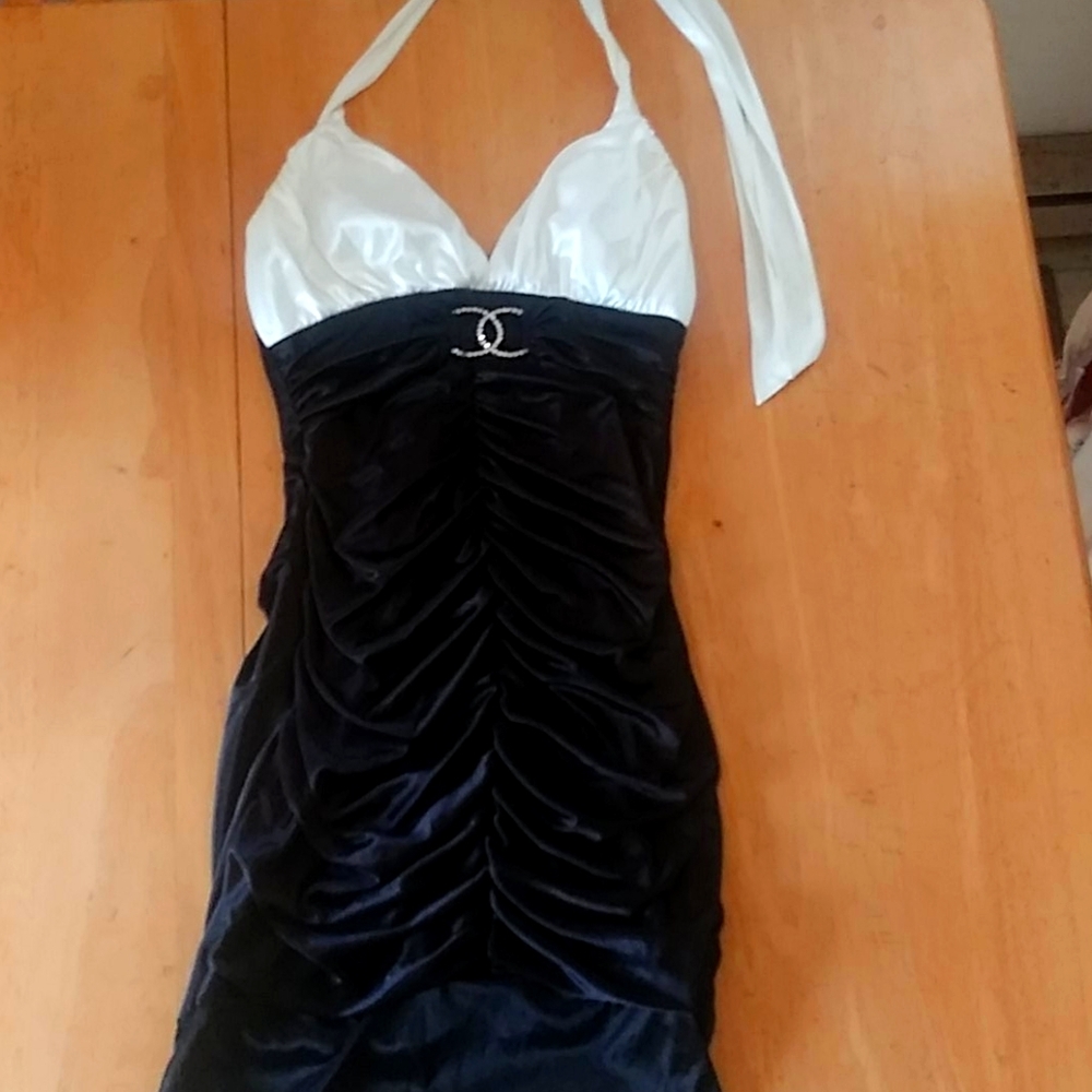 Beautiful black and white dress
